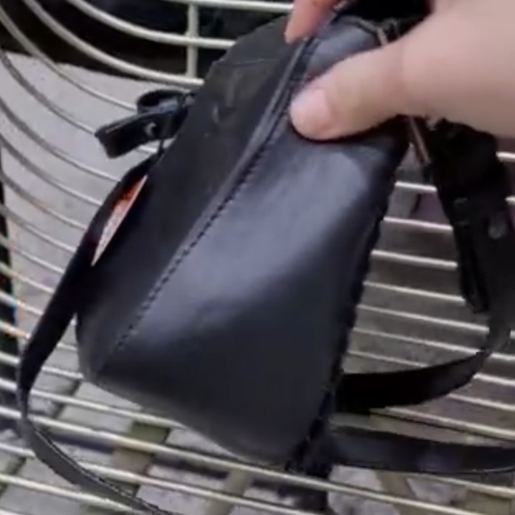 Mackage Black Leather Crossbody Bag- Preowned - Picture 6 of 10